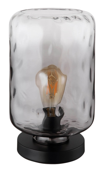 Globo Darina E27 Tischleuchte 60W Schwarz Matt, Metall Ø19cm 16046TS