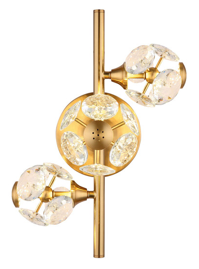 Globo Virina LED Wandleuchte 28,50W Warmweiß Goldfarben, Metall 27cm 16047-3W