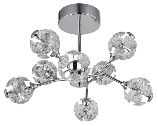 Globo Virina LED Deckenleuchte 68W Warmweiß Verchromt, Metall 38cm 16047-8DC