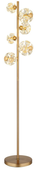 Globo Virina LED Stehleuchte 48W Warmweiß Goldfarben, Metall 155cm 16047S