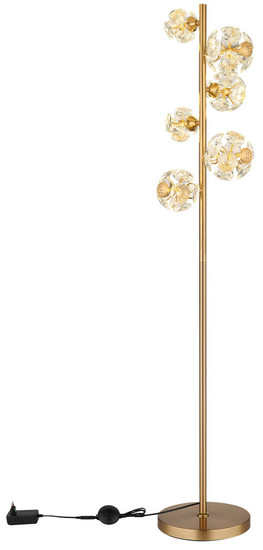 Globo Virina LED Stehleuchte 48W Warmweiß Goldfarben, Metall 155cm 16047S