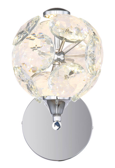 Globo Virina LED Wandleuchte 10,50W Warmweiß Verchromt, Metall Ø15cm 16047WC