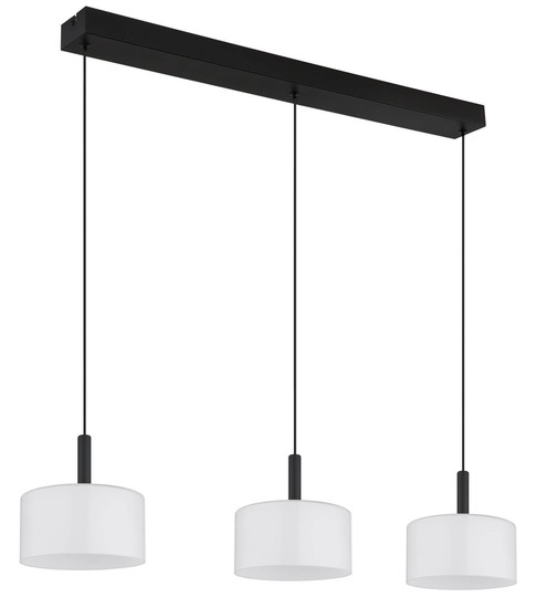 Globo Trenton LED Hängeleuchte 24W CCT Schwarz Matt, Metall Memoryfunktion Ø20cm 16052-3