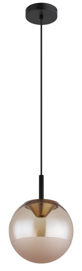Globo Severin LED Hängeleuchte 8W Warmweiß Schwarz Matt, Metall Ø25cm 16057H