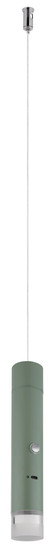 Globo Pelo LED Hängeleuchte 2W Warmweiß Blassgrün Matt, Metall Ø3,8cm 16060B