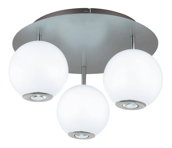Globo Simmons LED Deckenleuchte 30W CCT Grau Matt, Metall Memoryfunktion Ø15cm 16062-3D