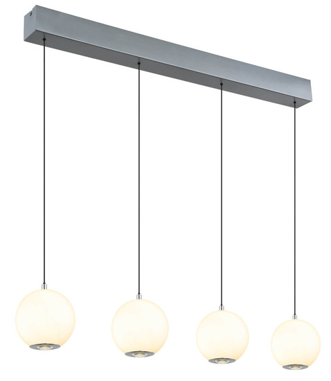 Globo Simmons LED Hängeleuchte 40W CCT Grau Matt, Metall Memoryfunktion Ø15cm 16062-4H