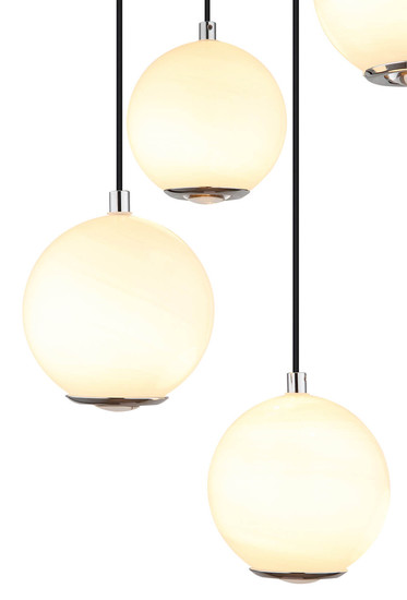 Globo Simmons LED Hängeleuchte 40W CCT Grau Matt, Metall Memoryfunktion Ø12cm 16062-5H