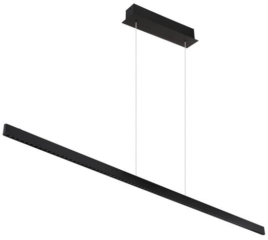 Globo Dentsy LED Hängeleuchte 53W Neutralweiß Schwarz Matt, Metall Memoryfunktion 120cm 17013H1B