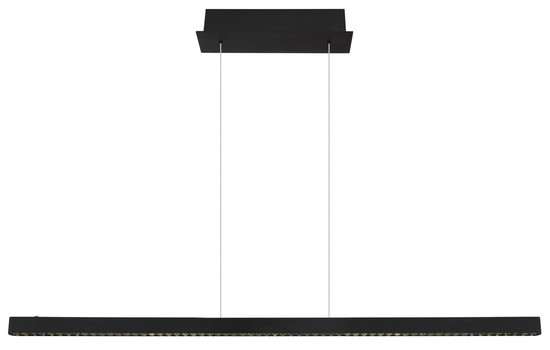 Globo Dentsy LED Hängeleuchte 43W Neutralweiß Schwarz Matt, Metall Memoryfunktion 120cm 17013HB