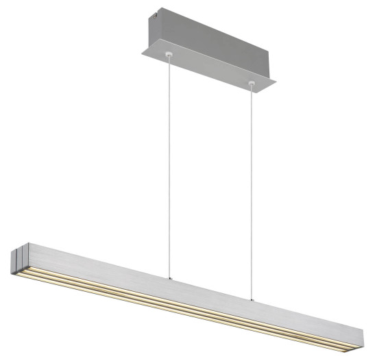 Globo Ethan LED Hängeleuchte 39W CCT Aluminium Gebürstet Memoryfunktion 150cm 17016A