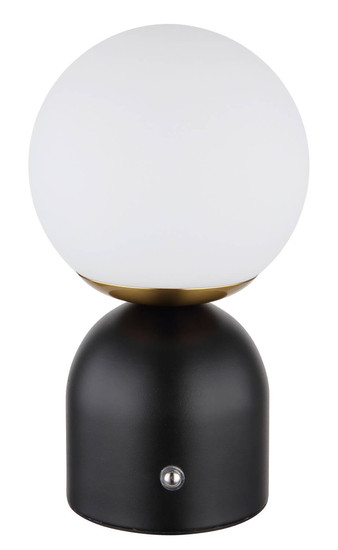 Globo Julsy LED Tischleuchte 2,50W CCT Schwarz Matt, Metall Ø12cm 21006S