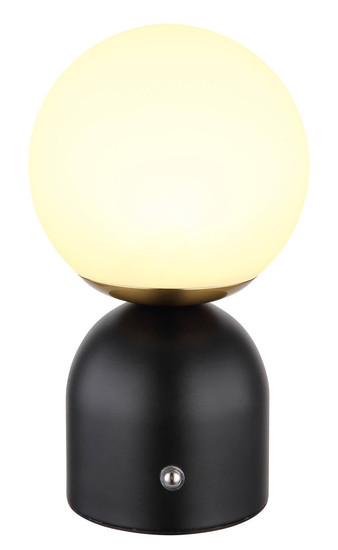 Globo Julsy LED Tischleuchte 2,50W CCT Schwarz Matt, Metall Ø12cm 21006S