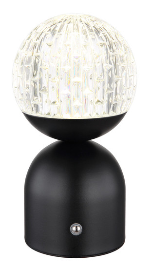 Globo Julsy LED Tischleuchte 2,50W CCT Schwarz Matt, Metall Ø10,5cm 21007S