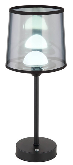 Globo Lunki LED Tischleuchte 2,50W CCT Schwarz Matt, Metall Memoryfunktion Ø14cm 21008S