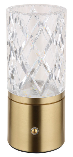 Globo Lunki LED Tischleuchte 2,50W CCT Messingfarben, Metall Ø8cm 21010M