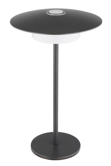 Globo Kyler LED Tischleuchte 3W CCT IP44 Grau Matt, Metall Memoryfunktion Ø18cm 21024G