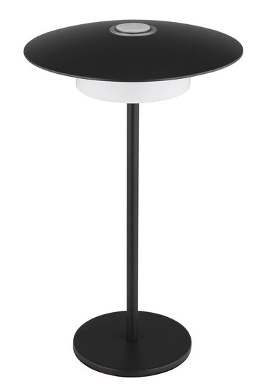 Globo Kyler LED Tischleuchte 3W CCT IP44 Schwarz Matt, Metall Memoryfunktion Ø18cm 21024S