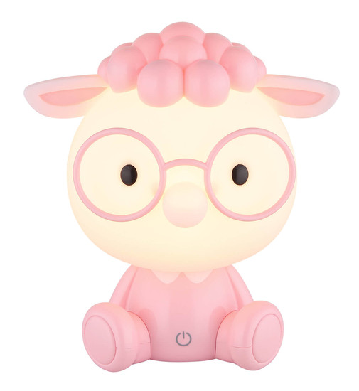 Globo Sheepy LED Tischleuchte 1W Warmweiß Pink Matt 22cm 21760P