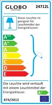 Globo 24712L Nuova LED Tischleuchte 3W Schwarz warmweiss