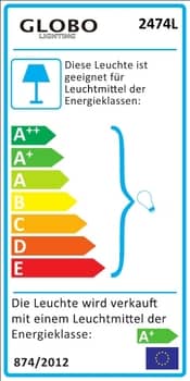 Globo 2474L Nuova LED Tischleuchte 3W Nickel matt warmweiss