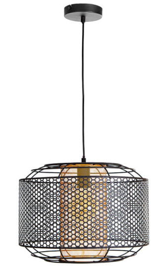 Globo Denton E27 Hängeleuchte 40W Schwarz, Metall Ø40cm 30790145