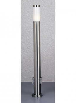 Globo Sockel-Außenleuchte Blug 110cm mit 2 Steckdosen