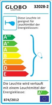 Globo 32028-2 Gantar LED Wand-Aussenleuchte 10W Grau warmweiss