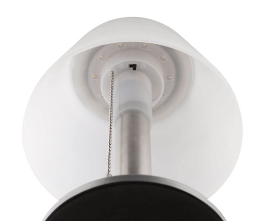 Globo Solarleuchte LED Solarleuchte 10-fach 0,2W Warmweiß IP44 Edelstahl Ø20cm 33548G