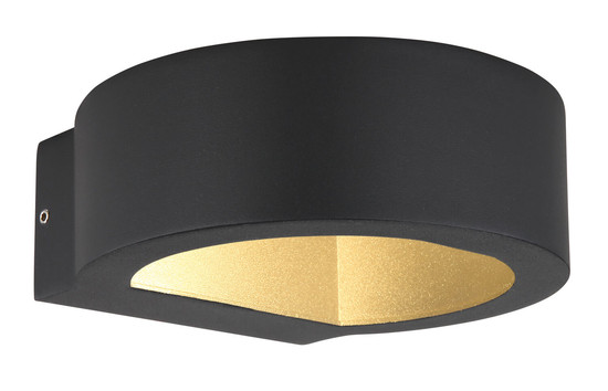 Globo Slice I LED Außenleuchte 6W Warmweiß IP54 Schwarz Matt, Aluminium 5,5cm 34313