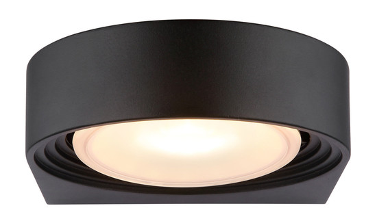 Globo Oko LED Außenleuchte 6,30W Warmweiß IP44 Schwarz Matt, Aluminium Druckguss 6,6cm 34322W
