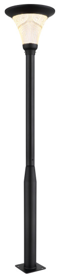 Globo Solarleuchte Aluminium Druckguss Grau, 1Xled LED Solarleuchte 8W CCT IP54 Grau Matt, Aluminium Druckguss Fernbedienung Ø42,3cm 36911