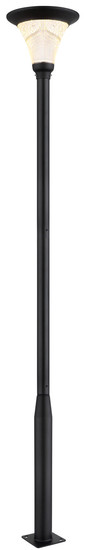 Globo Solarleuchte Aluminium Druckguss Grau, 1Xled LED Solarleuchte 8W CCT IP54 Grau Matt, Aluminium Druckguss Fernbedienung Ø42,3cm 36911