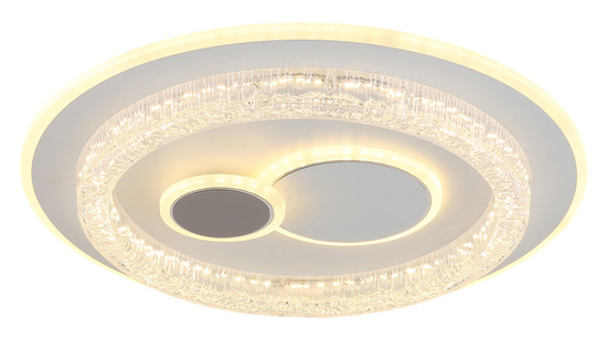 Globo Kriswall LED Deckenleuchte 48W CCT Weiß Matt, Metall Memoryfunktion Ø49,5cm 41005