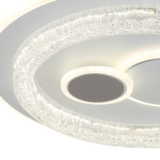 Globo Kriswall LED Deckenleuchte 48W CCT Weiß Matt, Metall Memoryfunktion Ø49,5cm 41005