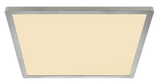 Globo Sapana LED Deckenleuchte 24W Warmweiß IP44 Nickel Matt Memoryfunktion 2,5cm 41563-24N