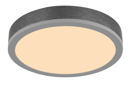Globo Doro LED Deckenleuchte 12W Warmweiß Silberfarben, Aluminium Ø30cm 416080AD1R