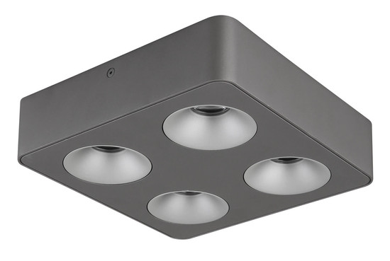 Globo Hangarau LED LED Strahler 20W Warmweiß Grau Dunkel, Aluminium 5,5cm 43100-4