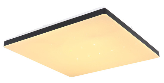 Globo Ully LED Deckenleuchte 24W CCT Weiß, Metall Fernbedienung Nachtlicht Memoryfunktion 6,6cm 48025BSH