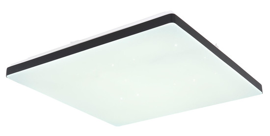 Globo Ully LED Deckenleuchte 24W CCT Weiß, Metall Fernbedienung Nachtlicht Memoryfunktion 6,6cm 48025BSH