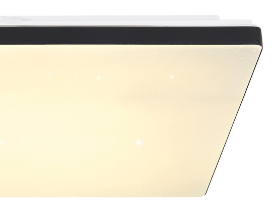 Globo Ully LED Deckenleuchte 24W CCT Weiß, Metall Fernbedienung Nachtlicht Memoryfunktion 6,6cm 48025BSH
