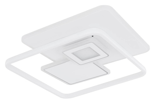 Globo Roderick LED Deckenleuchte 50W CCT Weiß Matt, Metall Fernbedienung Nachtlicht Memoryfunktion 6cm 48441-50SH