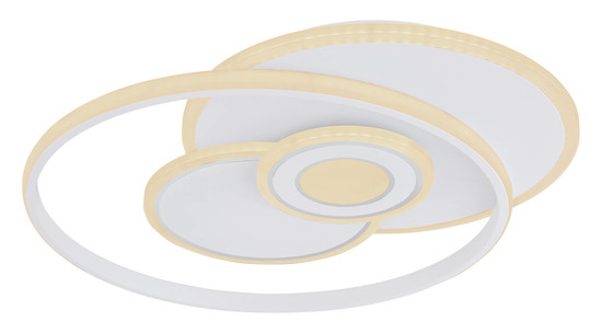 Globo Roderick LED Deckenleuchte 50W CCT Weiß Matt, Metall Fernbedienung Nachtlicht Memoryfunktion 6cm 48442-50SH