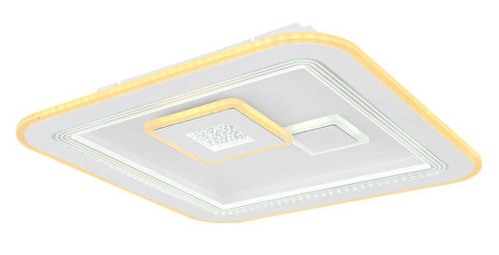 Globo Valeria LED Deckenleuchte 40W CCT Weiß, Metall Fernbedienung Nachtlicht Memoryfunktion 7,4cm 48455-40