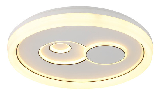 Globo Ruiz I LED Deckenleuchte 36W CCT Weiß Matt, Metall Memoryfunktion Ø49cm 48470