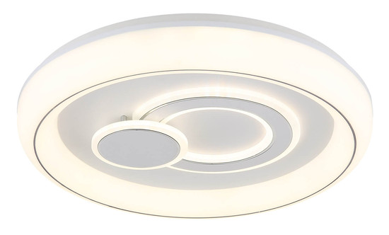 Globo Ruiz LED Deckenleuchte 48W CCT Weiß Matt, Metall Memoryfunktion Ø48cm 48471
