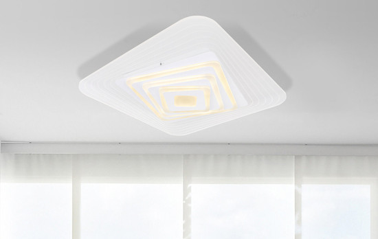 Globo Jocelyn LED Deckenleuchte 40W CCT Weiß, Metall Fernbedienung Nachtlicht Memoryfunktion 6,5cm 48545SH