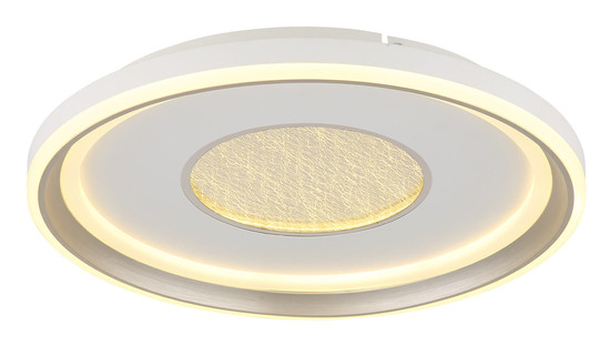Globo Eila LED Deckenleuchte 48W CCT Weiß Matt, Metall Fernbedienung Nachtlicht Memoryfunktion Ø48cm 48558-48