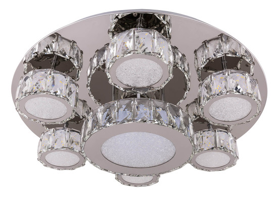 Globo Amur LED Deckenleuchte 60W Neutralweiß Verchromt, Metall 15cm 49350-60