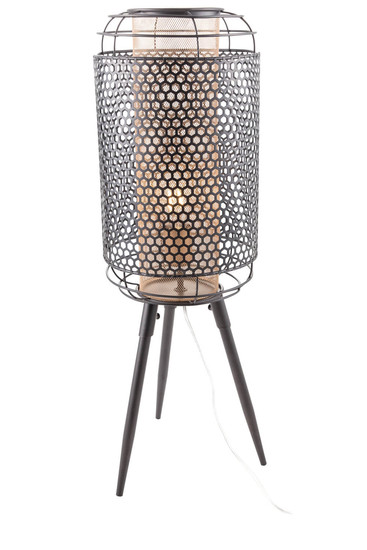Globo Denton E27 Tischleuchte 40W Schwarz Matt, Metall Ø22,5cm 507901456X